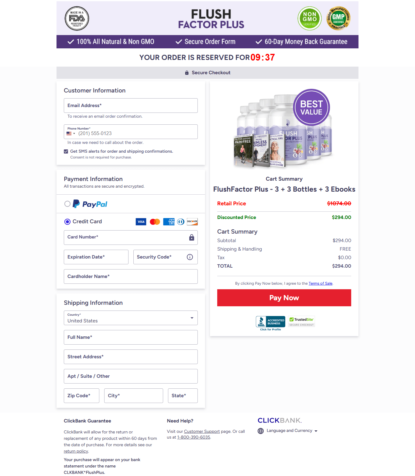 flush factor plus discount